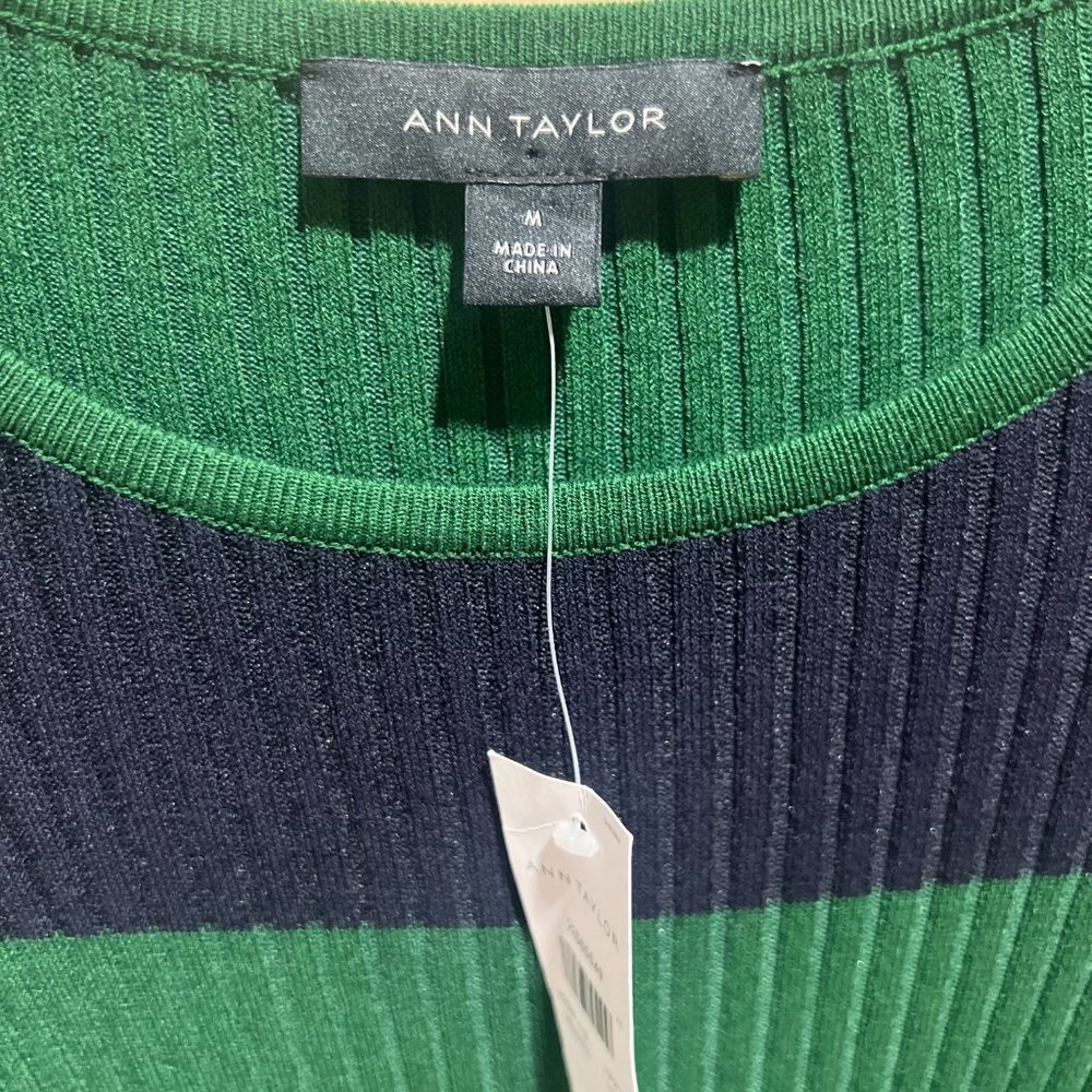 NWT Ann Taylor Striped Long Sleeve Sweater Sz M - Picture 5 of 5